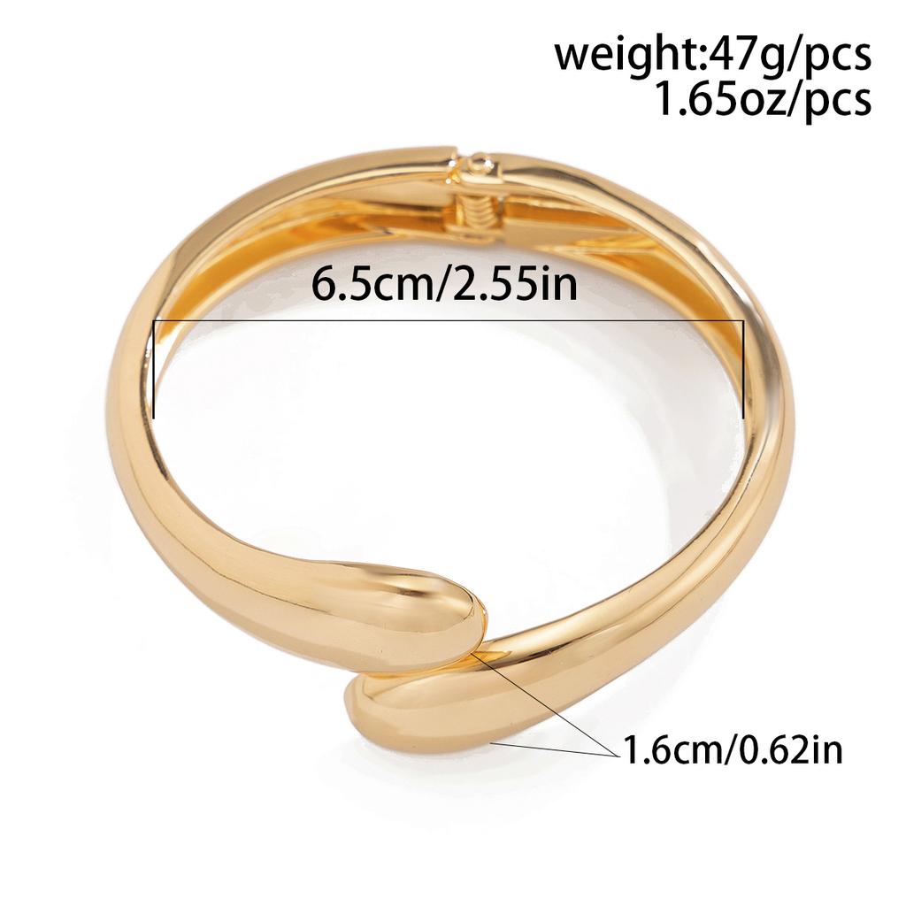 Ingemark 7 Styles Exaggerated Chunky Water Drop Open Cuff Bangles for Women Adjustable Arm Bracelet Grunge Jewelry Steampunk Men