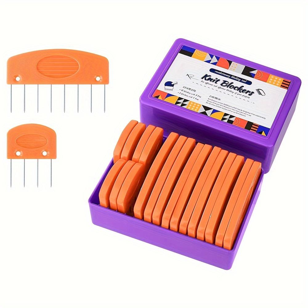 Knitting Blocking Needle Kit Blocking Comb Shaping Tool for Beginners DIY Sewing Crochet Lace Needlework Accessories