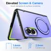 Aluminum Alloy Back Cover Phone Case for Samsung Galaxy Z Fold 8 Wide 5G with 360° Rotating Ring Kickstand Hinge Protect Cover