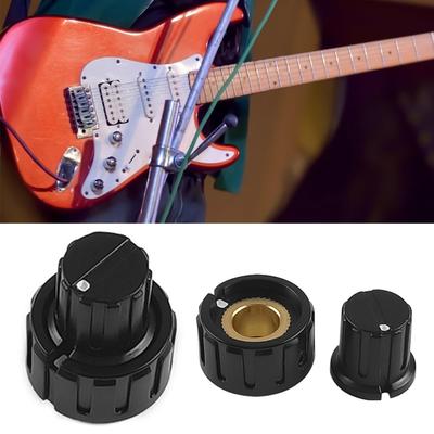 2Pcs Plastic Potentiometer Knob Replacement Guitar Volumes Control Rotary Knob Knurled Shaft Hole Amplifier Knob