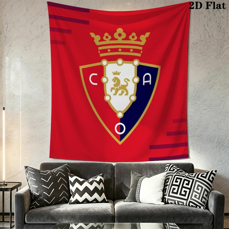 CA Osasuna Wall Tapestry Aesthetic Wall Hanging Printed Fabric Blanket Decorative Tapestries for Bedroom Living Room Home Decor