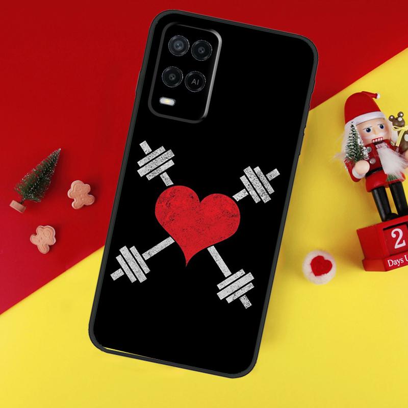 Bodybuilding Gym Fitness Case For Oppo A94 A74 A54 A60 A40 A80 A16 A76 A96 A98 A58 A78 A18 A38 A57 A17 A15 A5 A6 Pro