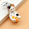 1Pc Birthday Gift Cartoon Cat Keychain Novelty Kitty Sitting On The Toilet Pendant For Girls Diy Car Keyring Backpack Ornament