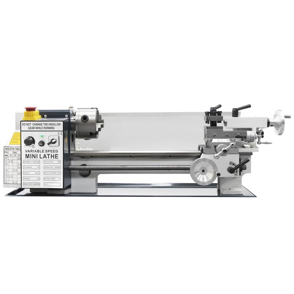 220V Draaibank 180*350MM Kunststof Tandwielen zonder Gereedschapsteun en Center Frame