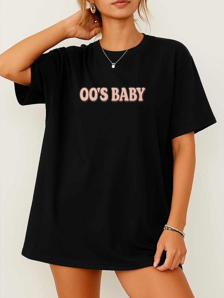00 s Baby Y2K Graphic Tee Retro Style T-Shirt for Women Casual T-Shirt Unisex T-Shirt XXXL