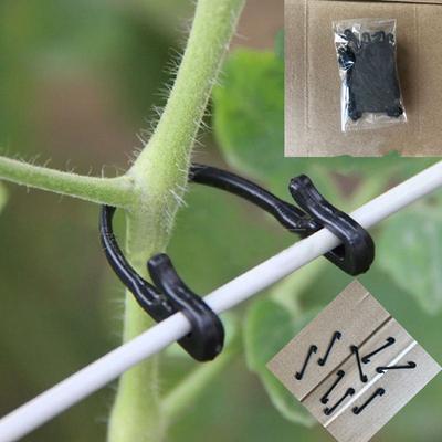 50PCS Plastic Garden Plant Support Clips Hooks, Tomato Clips, Plant Ties, Trellis Clips, for Tomato Cucumber Flower Squash Vines