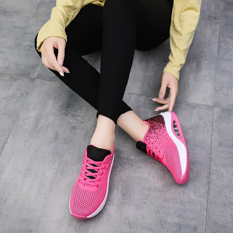 Fashion Walking Shoes for Women Outdoor Platform Sneakers Air Cushion Female Mesh Breathable Leisure Shoes