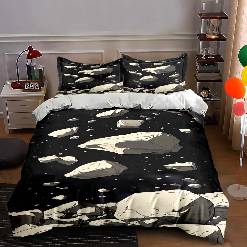 

Rocky, cosmic, black. Bedding Duvet cover sets Duvet covers Pillowcases gifts (1 * Duvet Cover 2 * Pillowcases, without duvet insert) 135x200cm