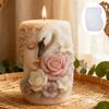 Creative Swan Girl Candle Silicone Mold Rose Beauty and Swan Scented Resin Mold Candle Soap Making Gift Decor Ornament DIY Craft
