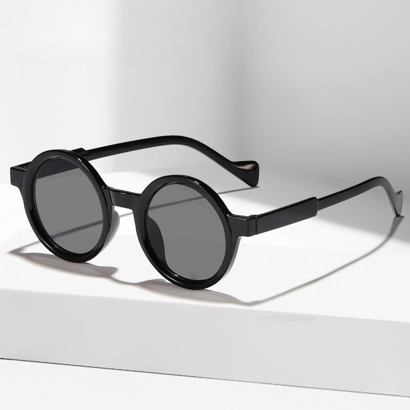 Colorful Retro Round Frame Sunglasses Fashion Rainbow Gradient Women Men Shades Retro Sun Glasses Uv400 Designer Sunglasses