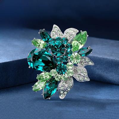 Kristallen Broche, Lichte Luxe, Niche, High-end Designgevoel, Exquise en Modieuze Pakbroche
