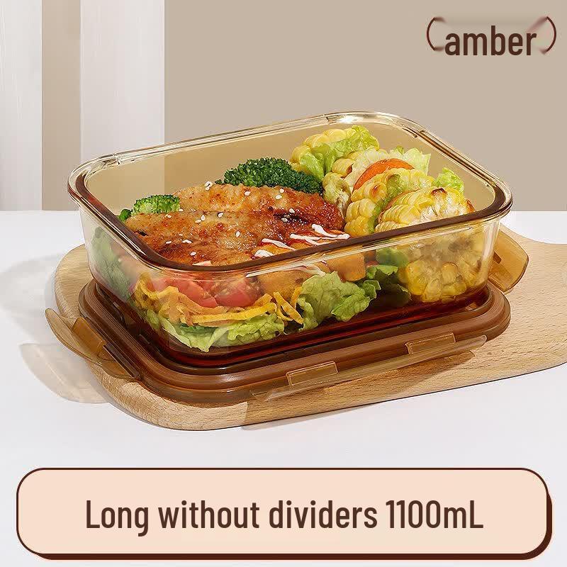 Microwave Safe Glass Divided Lunch Box