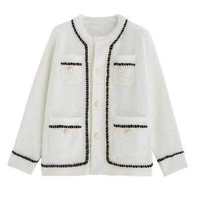 Women's Faux Mink Cardigan Sweater Fall Winter Loose Cardigan Plus Size Knit Jacket Plush Thickened Knit Coat Top