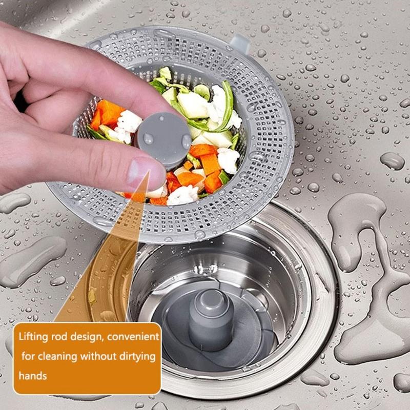 General Kitchen Sink Drain Strainer Stainless Steel Practical Sink Filter Efficient Filtering Kitchen Sink Plugs