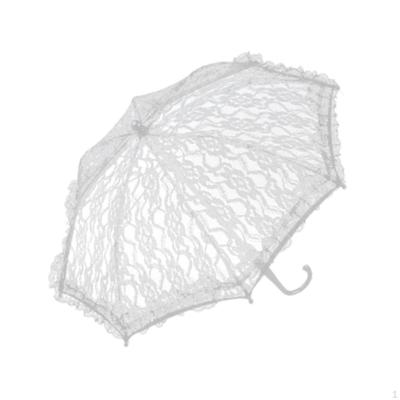 Children's Lace Wedding Parasol Small Umbrella 50cm for Event Use