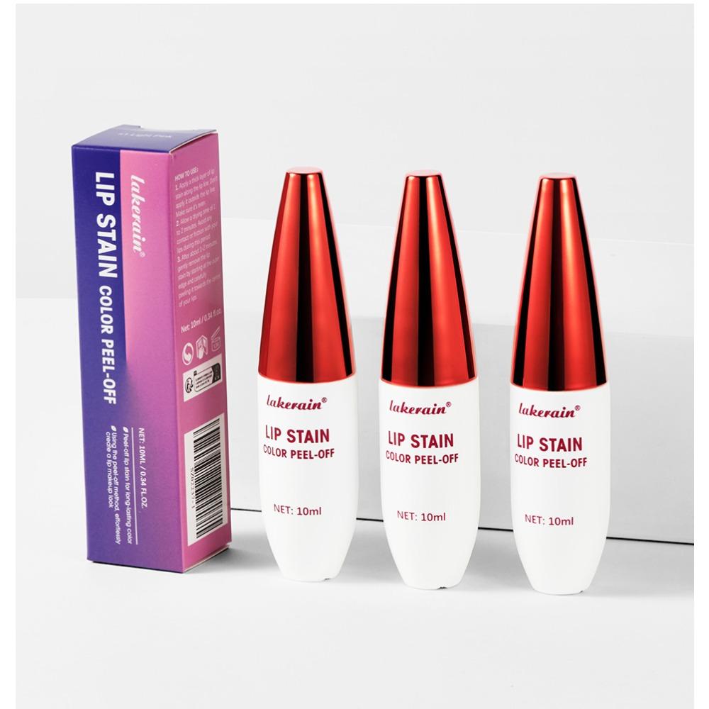 Matowy Peel Off Rose Pink LipGloss Kontur Kontur Tatuaż Szminka do ust Wodoodporny Odporny na odrywanie Naturalny odcień ust