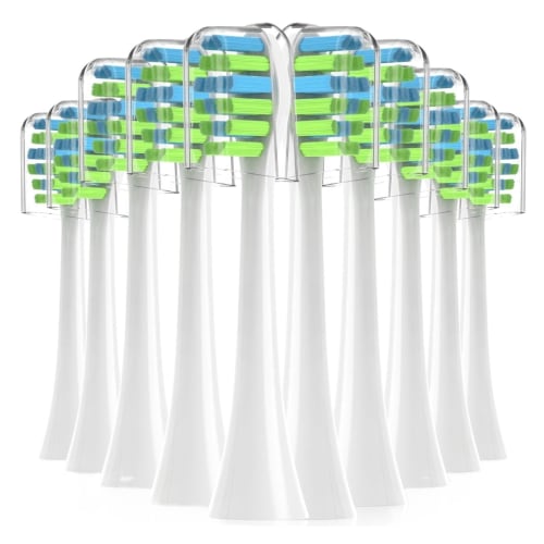 

ВЭНХА (Маленький магазин) Сменные насадки для зубных щеток с крышками для электрических зубных щеток 7am2m AM101/AM105, 10 штук (белый)