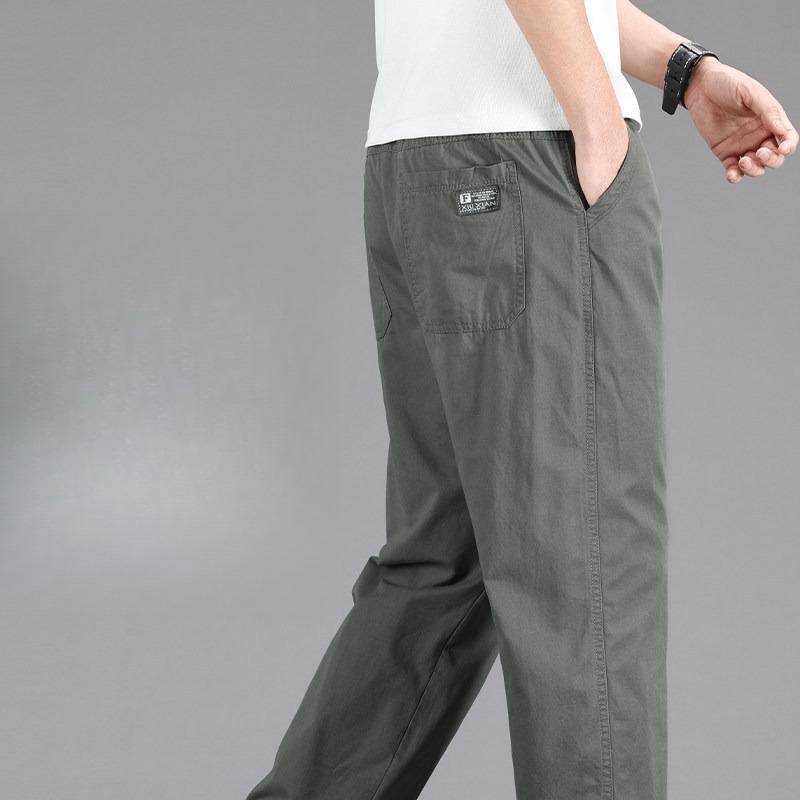 Pantaloni Casual da Uomo Taglia Grande Vestibilità Rilassata Pantaloni in Cotone Vita Elastica Coulisse Pantaloni da Tuta Pantaloni Jogger da Uomo Estate Primavera