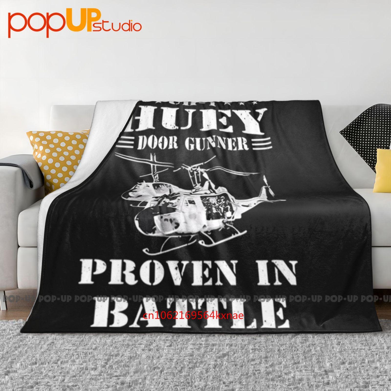 

Huey Door Gunner Proven In Battle Helicopter Ultra-Soft Blanket Quilt Winter Sofa Cover Bed Covers 30x40in