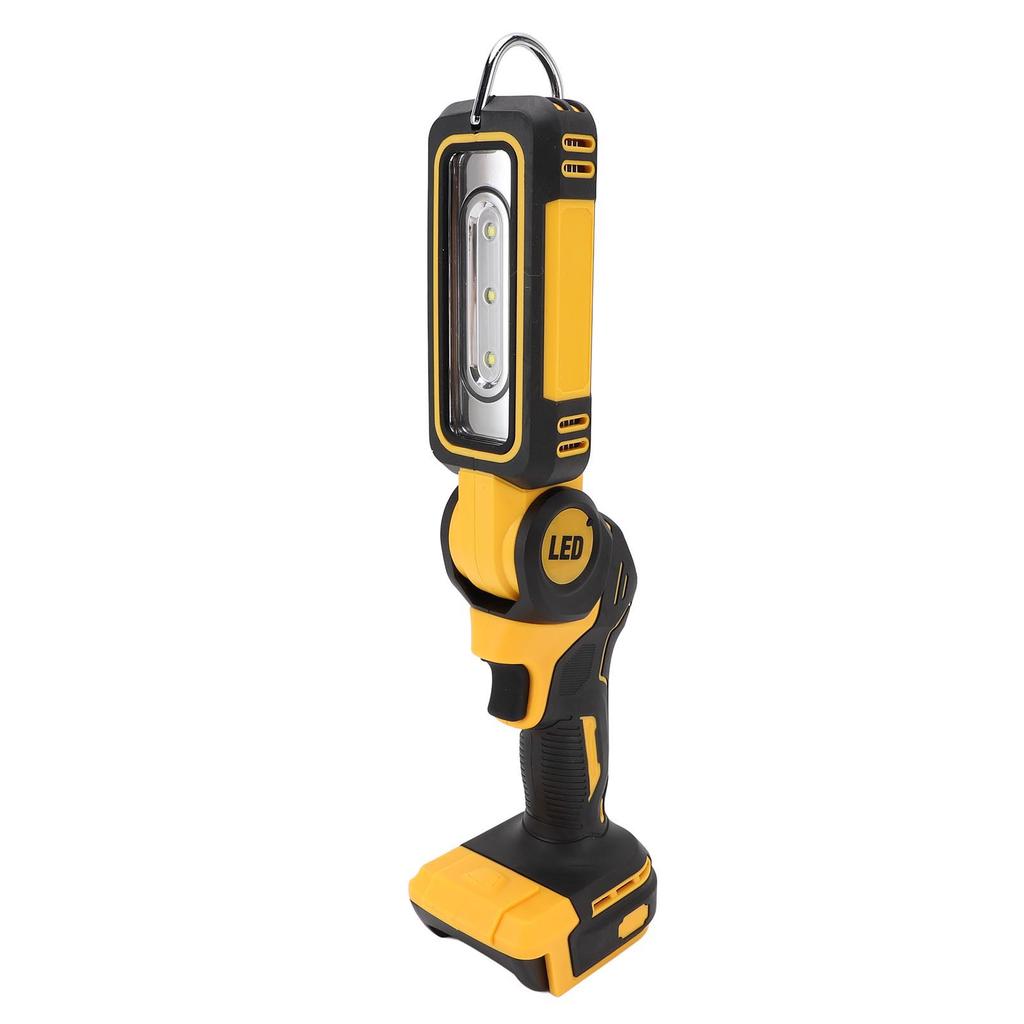 Kabellose LED-Arbeitsleuchte 6000 6500K 2 Helligkeitsstufen 90 Grad drehbar Batteriebetrieben LED-Arbeitsleuchte mit Haken