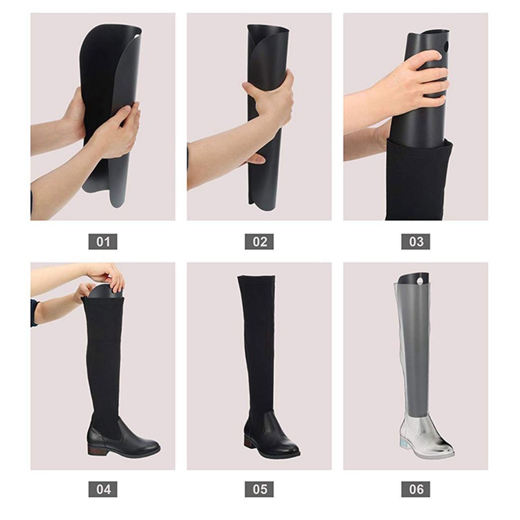 8Pcs Boot Shaper Stands Inserts 12/16inch Tall Boot Supporter Reusable Boot Stand Holder Anti Deformation Boot Tube Keep Shaper