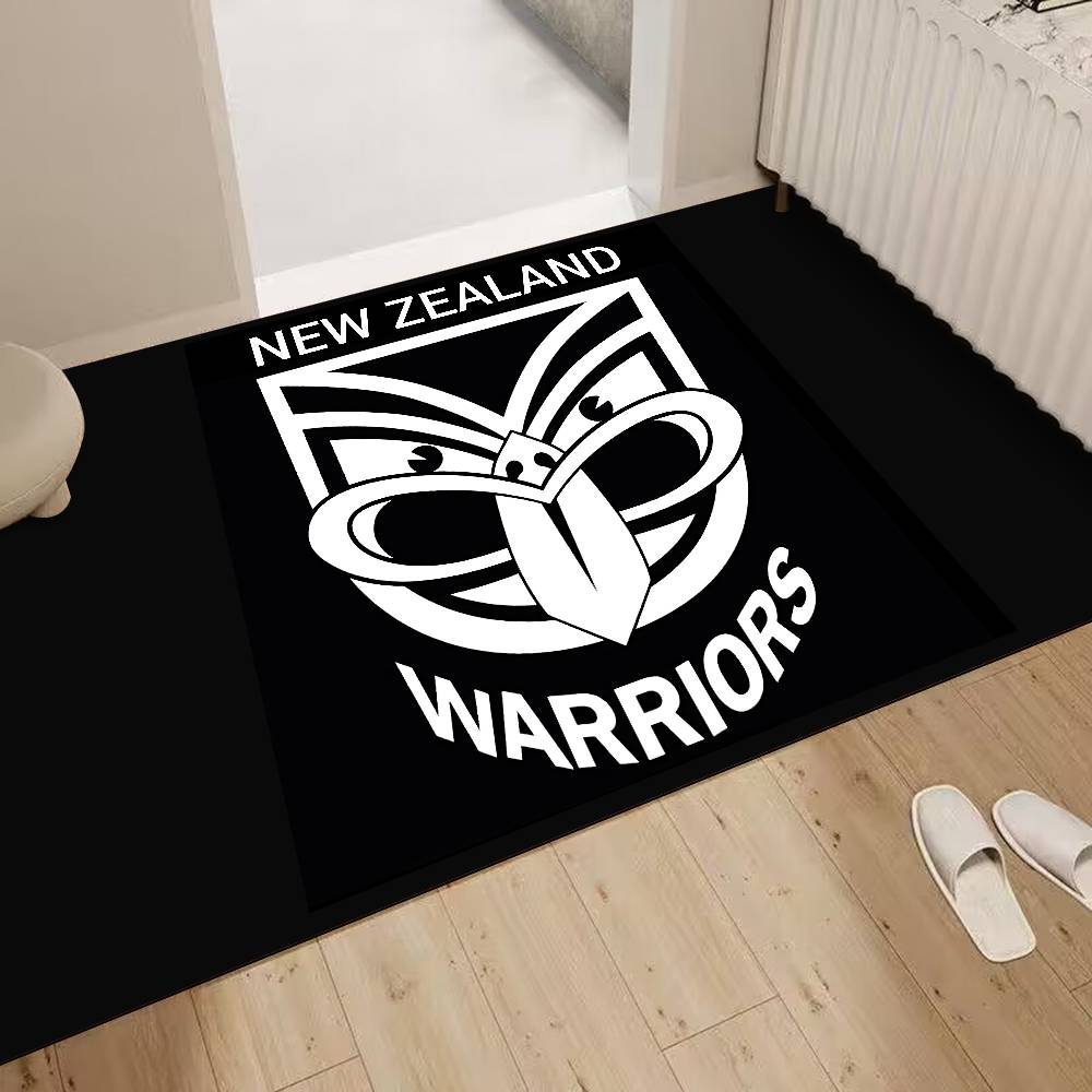 New Zealand Auckland Warriors Entrance Door Mat Washable Non-Slip Living Room Sofa Chairs Area Mat Kitchen Welcome Doormat
