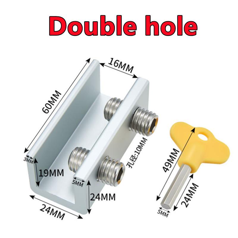 10-1Pc Window Lock Stopper Aluminum Alloy Sliding Window Anti-theft Lock Window Sliding Door Baby Kids Child Safety Doors Lock