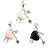 Heart Star Bowknot Keychain Acrylic Material Perfect For Bag Keys And Earphone Accessories Fashion Accessory