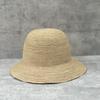 60Cm Big Head Circumference Extra Fine Raffia Woven Hand Crochet Straw Hat Women'S Summer Foldable Sunscreen Sunshade Fisherman Hat