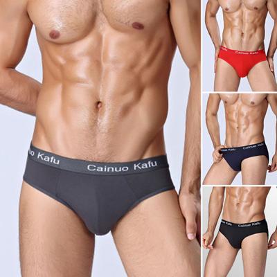 Men Briefs Low Waist Elastic Breathable Soft Intimate Anti-septic Sweat Absorption Plus Size Men Underpants Men Clothing