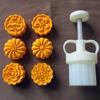 Adjustable Mooncake Mold 50g Flower Stamp Cookie Cutter Mould DIY Baking Accessories Mid-Autumn Festival X3UC