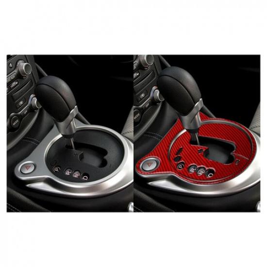 Red Carbon Fiber Center Automatic Gear Shift Panel Cover For Nissan 370Z 09-20