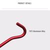 Tent Pegs Aluminum Alloy Ground Nail With Windproof Rope Buckle Set For Hammock Camping Awning Canopy