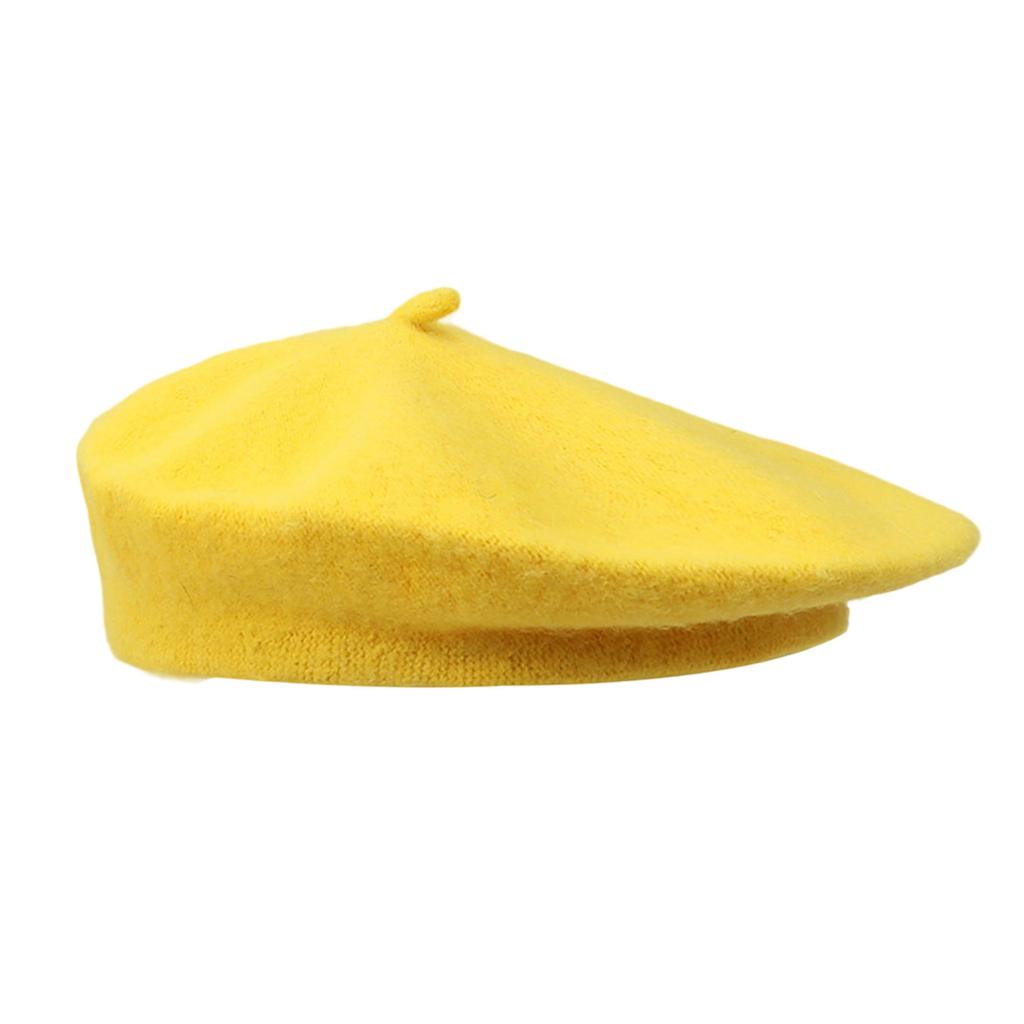 French Style Beret Hats For Fall And Winter Unisex Stretchy Soft Acrylic Blend Solid Color Elegant Retro Headwear