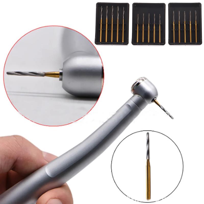 5Pcs Dental Carbide Burs Surgical Endodontic Tungsten Bone Cutters Drill Bit Endo-Z Fg 25Mm For High Speed Handpiece