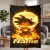 Dragon Ball Custom Flannel Blankets Soft Warm Cozy Throws for Home Decor Holiday Gifts