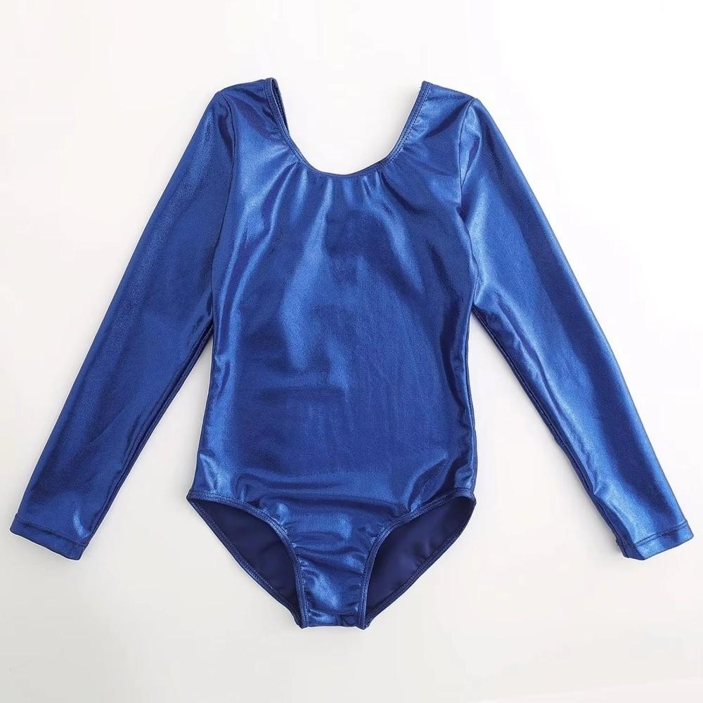 Elastic Dance Leotards Long Sleeve Ballet Dance Outfit Girls Gymnastics Leotards Performance