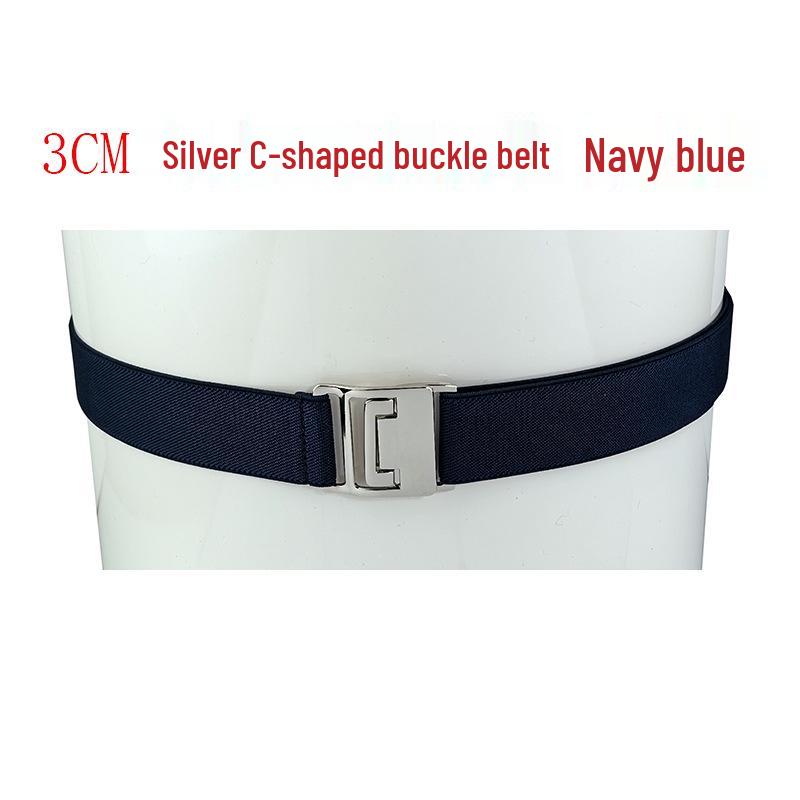 3cm Unisex Elastischer Bund Gürtel: Bequemes, nicht einschneidendes Gummiband für Hemden, Röcke und Oberbekleidung