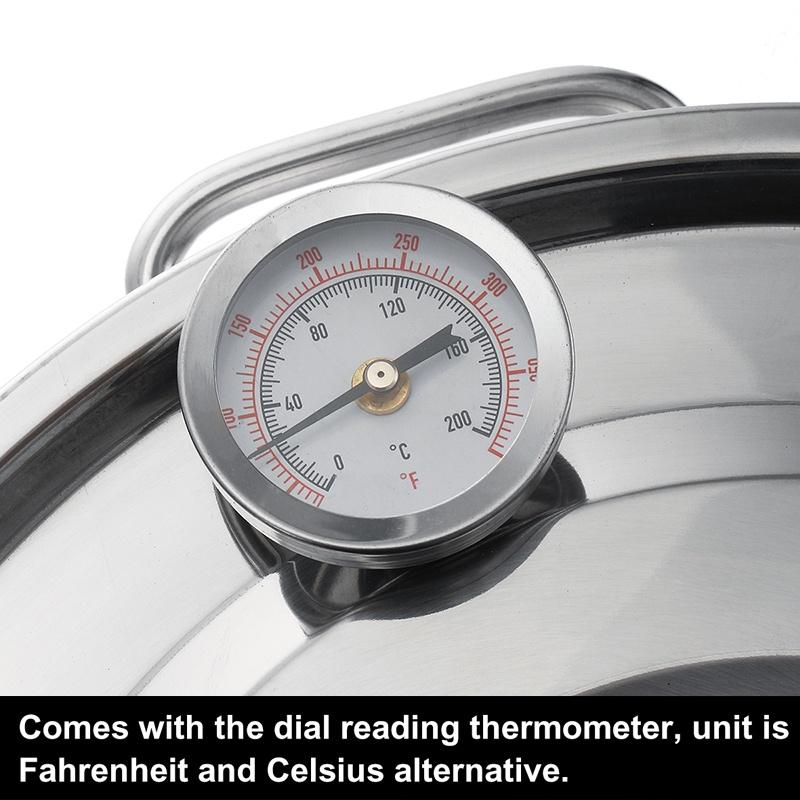 2/3/5/8 Galões Aço Inoxidável Destilador Eficiente Moonshine Álcool Destilador DIY Casa Água Vinho Óleo Essencial Kit de Fermentação Conjunto