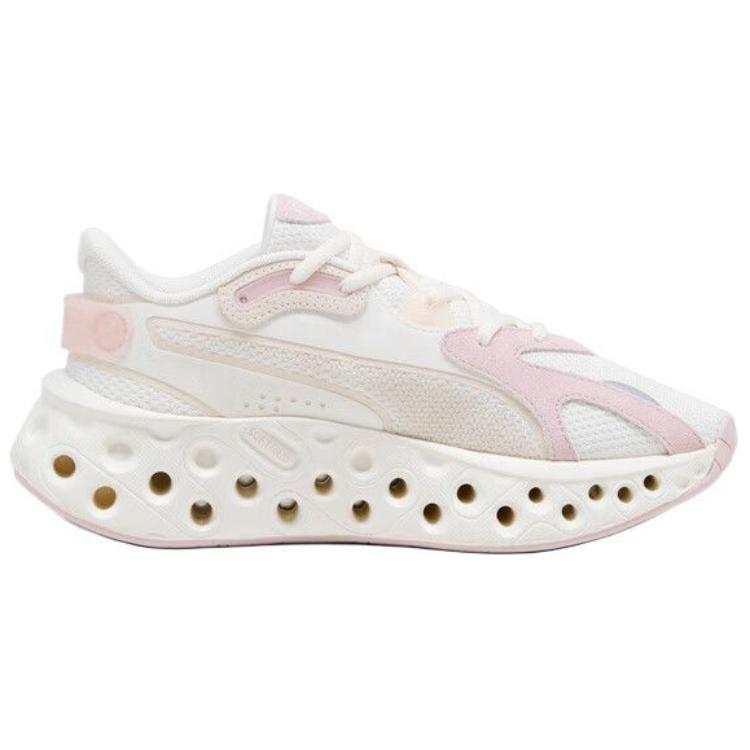 Puma Softride Comfortable Versatile Non-Slip Wear-Resistant Low-Top Casual Running Shoes Women Sneaker White Pink 310556-03
