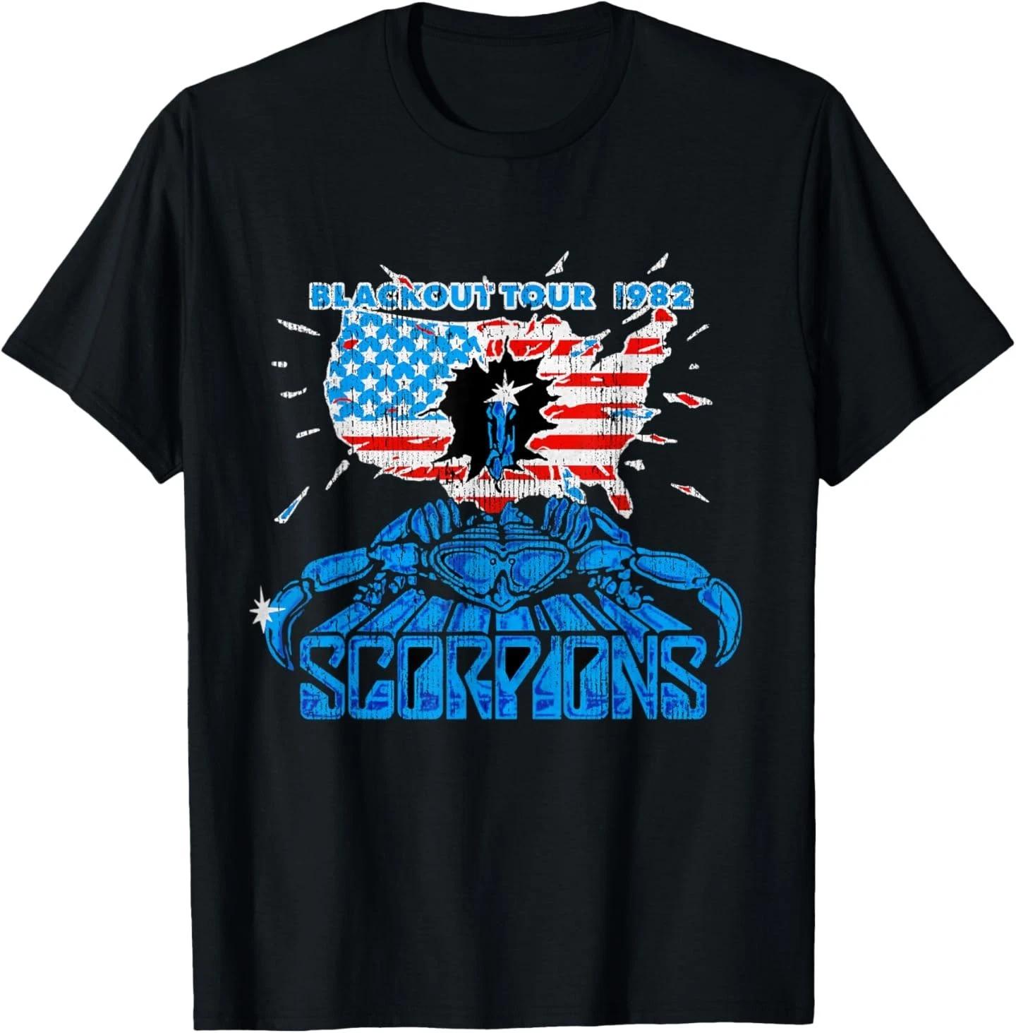Официальная футболка Scorpions Blackout USA Tour 1982 M