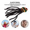Dreadlocks Perückenmütze Atmungsaktive Strick-Baskenmütze mit langer schwarzer Dreadlocks-Perücke für Sommer, Winter, Halloween-Party