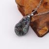 White Crystal Raw Stone Pendant Necklace - DIY Jewelry Accessory N771