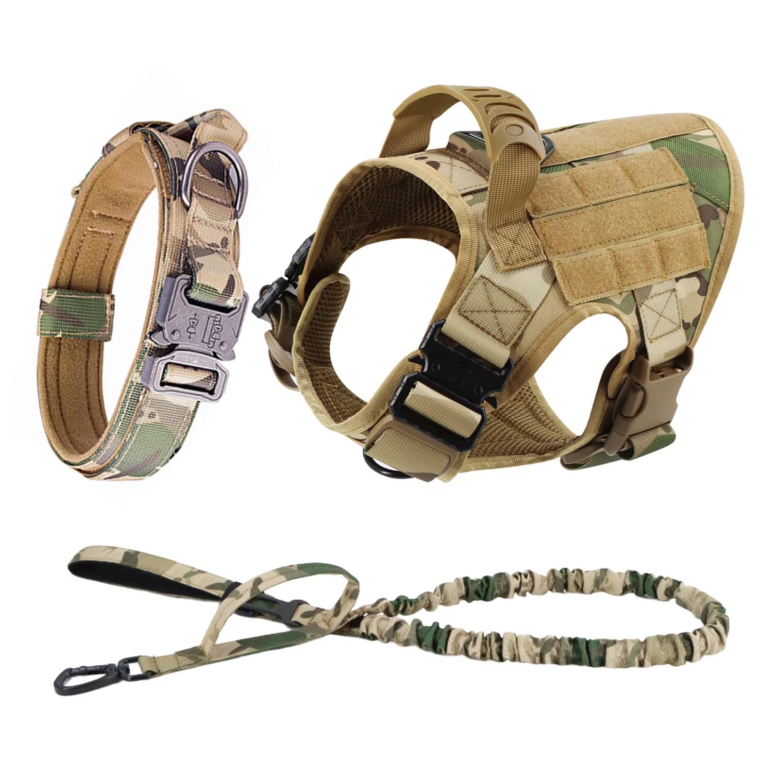Tactical Dog Harness Collar & Leash