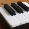 Keyboard Key Stress Toy Piano Clicker Fidget Toy, 3D Printed Desktop Reliever, Relief Cute Musical Figurine for Office Desk Decor, Anxiety Gift