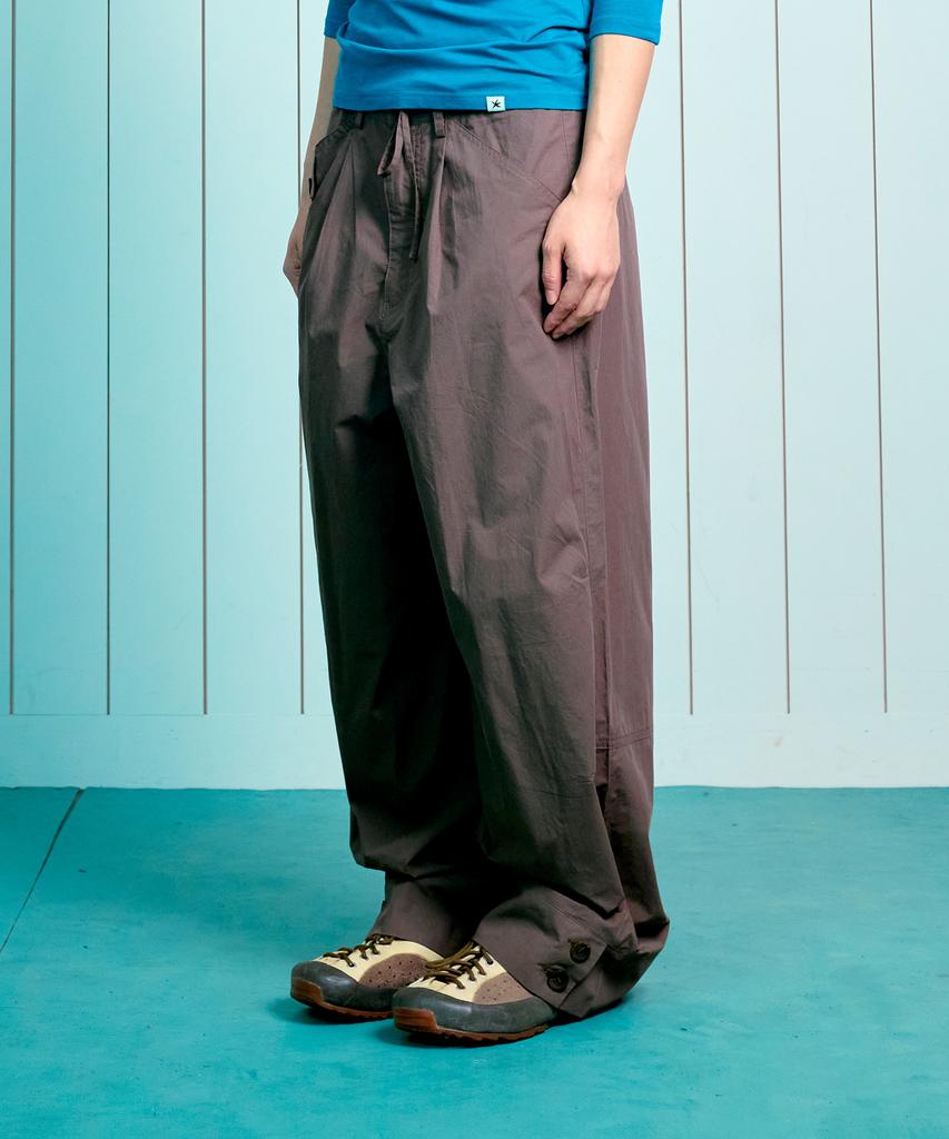 THE COLDEST MOMENT Tcm Hem Two Button Pants (Brown)