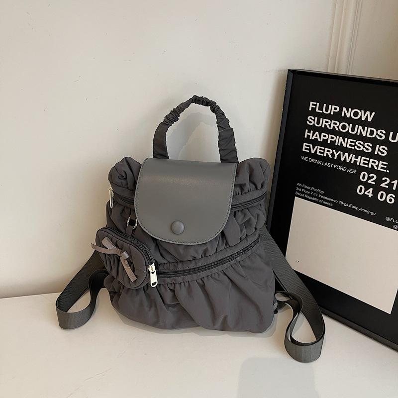 Koreanischer ins Trend Freizeit Studentenrucksack 2025 Neue Mode Vielseitiger Faltrucksack Große Kapazität Umhängetasche