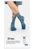 MEIKAN Unisex Baumwollsocken mit geteilter Zehe, mittelhoch, für Radfahren & Laufen