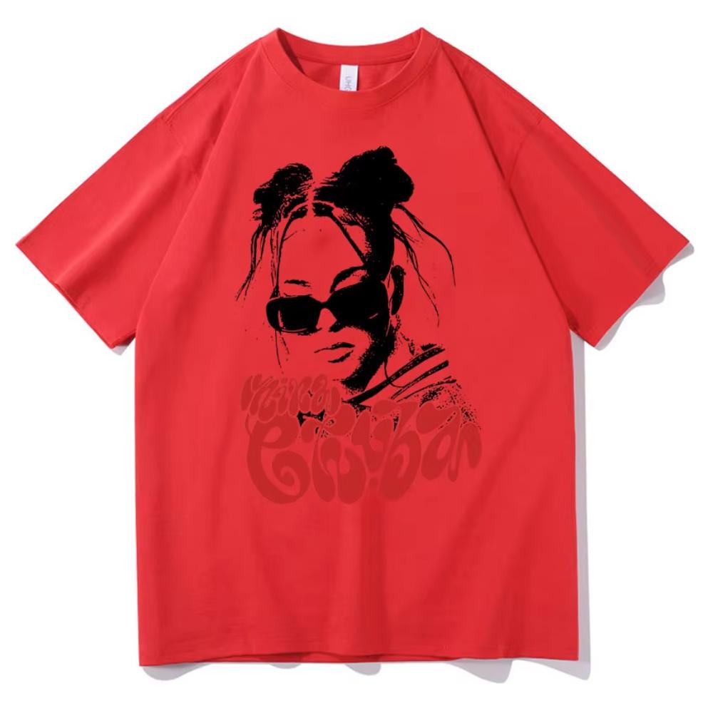 Nina Chuba Gotické Bavlněné Unisex Dámské Tričko Vysoká Kvalita Letní Streetwear Trička Kulatý Výstřih Módní Ležérní Velký Rozměr Potisk Oblečení