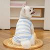 Striped Cat Sunscreen Vest Breathable Dog Summer Clothes Dog Traction Suit  Indoor Outdoor